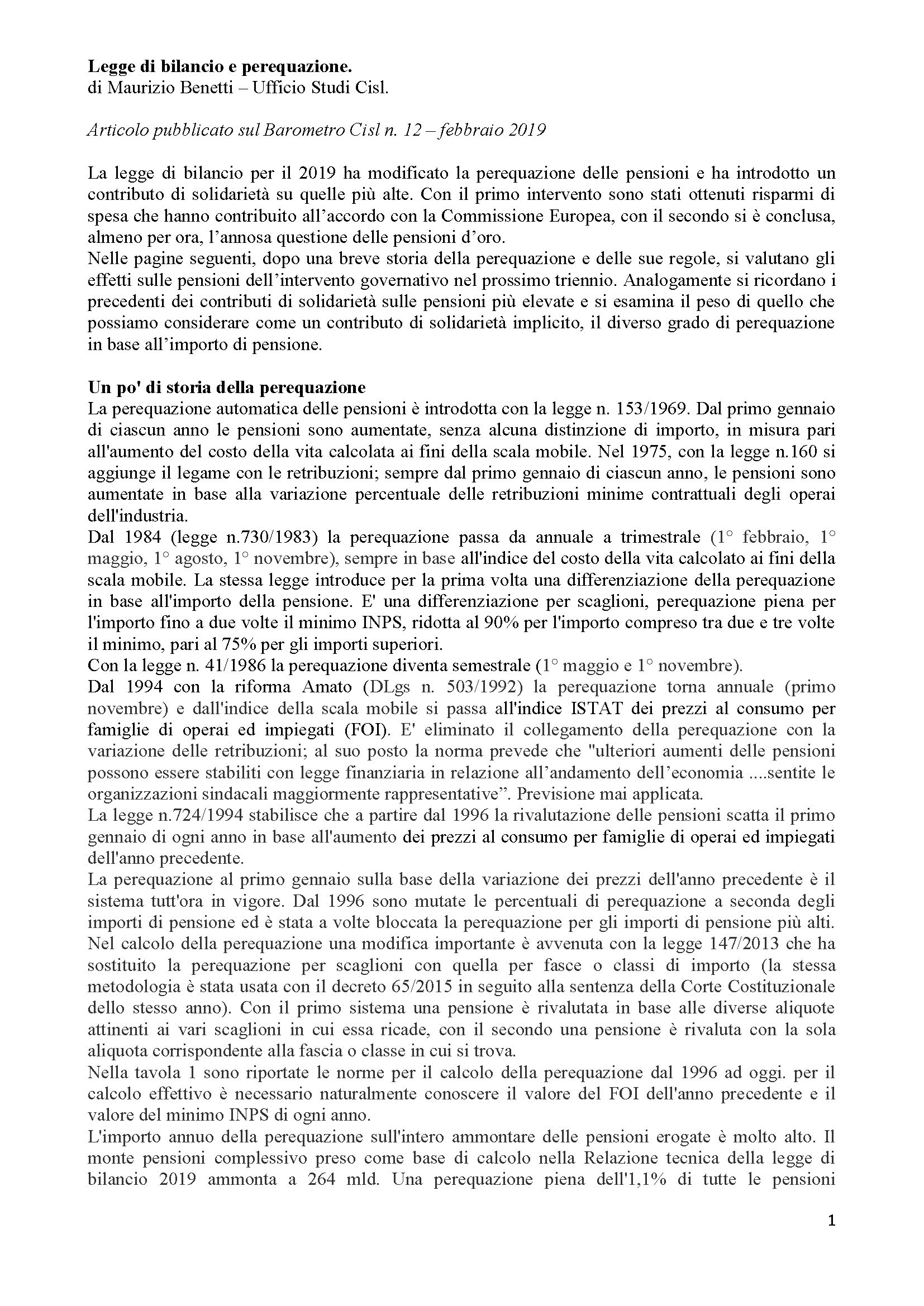 Perequazione pensioni - storia_Pagina_1